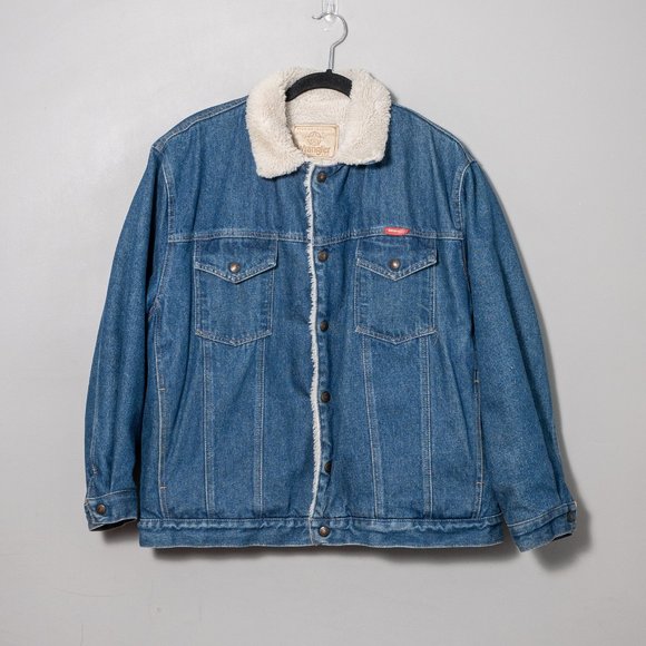 Wrangler Other - SOLDWrangler x Vintage - Sherpa Lined Denim Jacket